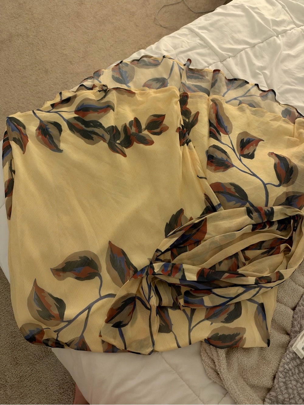 Peppermayo Under The Pagoda Maxi Dress Floral Cream Size 12 - Picture 7 of 7